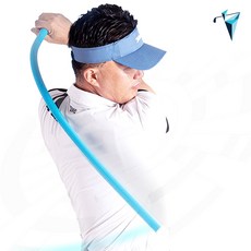 스윙클래식 남성 실외용 골프 스윙연습기, 스카이블루