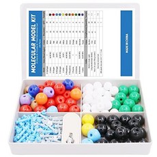 Swpeet 200 Pcs Molecular Model Kit for Organic and 유기 및 무기 화학 화학 분자 모델 학생 및 교사 세트용 Swpeet 200 Pcs 분, Chemistry Molecular Model Stu, 1개 - maspromodulator