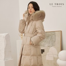 [KT알파쇼핑][LE TROIS]23FW 이보영의 르투아 사가폭스퍼 스퀘어 구스다운