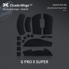 X-RAYPAD PORON 마우스 그립 테이프 스티커 CICADA 논슬립패치 GPRO 지슈라 바이퍼 GPW 울트라라이트12 지슈라2 등, CICADA/ 지슈라1/2 2.0버전(블랙), 1개