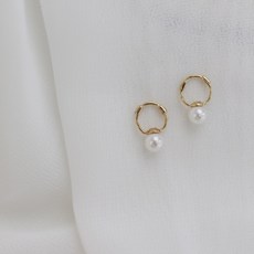 14k원터치진주귀걸이