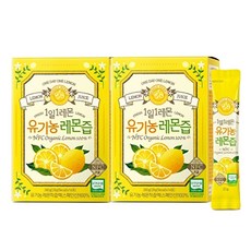 WHOLE BERRY 일 1레몬 유기농 레몬즙 2박스(20g*14포*2박스/총 28포), 2개
