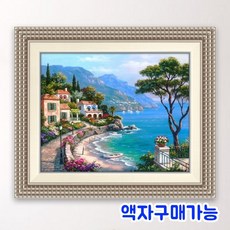바닷가풍경십자수
