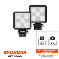 SYLVANIA 슬림 7.6cm(3인치) 큐브 LED 조명 포드 투광 조명 950 로우 루멘 오프로드 운전 작업 조명 트럭 자동차 보트 ATV UTV SUV 4x4 (2개)