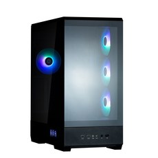 잘만 P50 DS 파노라믹 뷰 강화유리 미들타워 케이스 (블랙), 1개