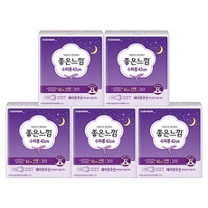 좋은느낌 에어핏 쿠션 수퍼롱 생리대 날개형, 20개입, 5개