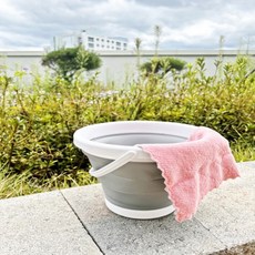 실리콘 양동이 접이식, 1개