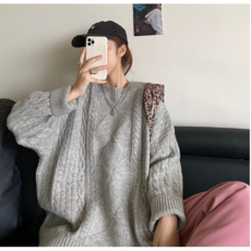 엠아이 여성 가을 초겨울 풀오버 라운드 니트