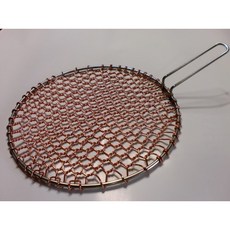 구리석쇠/구리불판/동불판/원형295mm/330mm, 295mm 손잡이7센치꺾임, 1개