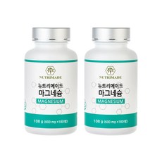 뉴트리메이드 마그네슘 600mg, 180정, 2개