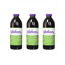 홀썸 당밀 1.33kg 3팩 Wholesome Sweeteners Organic Molasses 32 fl oz (Pack of 3), 1, 3개