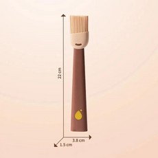 실리콘 바베큐 오일 브러시 다기능 실리카 주방 팬케이크 음식 베, 1.1pc brown, 1개