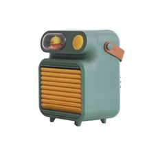 Mini Air Conditioner Cooler Cute Humidifier Conditioning for Room Office with Night Light Portable, green, 1개