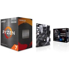 AMD 라이젠 7 5800X3D 8코어 16스레드 AMD 3D V-Cache 탑재, Prime B550-PLUS 마더보드