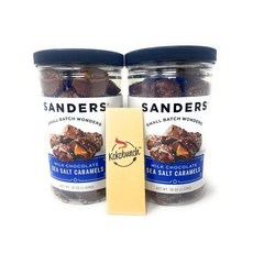 샌더스 밀크 초콜릿 씨 솔트 카라멜 36oz 1.02킬로 ( 미국코스트코직배송 SANDERS MILK CHOCOLATE SEA SALT CARAMELS 36oz 1.02kg ), 2개 - 샌더스