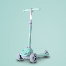 접이식 어린이 킥보드 세발 킥보드 유아 퀵보드 바퀴불빛 뉴디, 오르고뉴디 민트