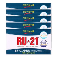 해호 알유21 비타민C 750mg x 6정, 5개