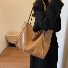 대용량 크로스 토트백 데님 에코백 가죽라벨 빈티지 가방