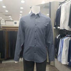 본 BON 멜란 기모격자체크셔츠 BN8WBA895/네이비