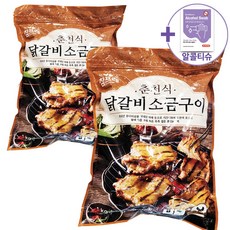 트레이더스 참프레 춘천식 닭갈비 소금구이 1KG X 2 [아이스박스] + 더메이런알콜티슈, 2개