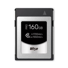 Wise CFexpress Type B 카드 CFX-B PRO 시리즈 160GB, 1개