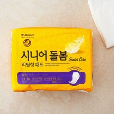 노브랜드 시니어돌봄 리필형패드 오버 15P, 1개, 15개입