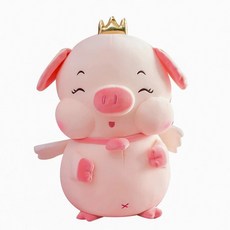 봉제인형쿠션 1pc 30-70cm Kawaii 플러시 피기 완구 자이언트 핑크 크라운 돼지 Plushie 인형 어린이 동물 베개 생일 선물, [04] 70cm, 04 70cm