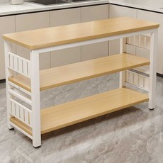 간이 보조 조리대 카페작업대 프레임 홈바 간이테이블, 3단 60x35x80 두꺼운판