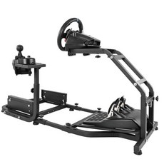 마라다 레이싱 심 콕핏 스탠드 안정 프레임 PXN 스러스트마스터 로지텍 G29 G920 T300RS T150 높이 길이 조절이 가능한 시뮬레이션 스티어링 휠 마운트 시프터 페달, Cockpit-24, 1개