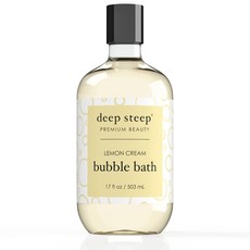 Deep Steep Bubble Bath Lemon Cream 17 Ounce, 503ml, 1개