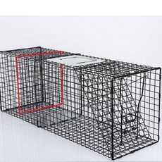 고양이 케이지 포획 길냥이 구조 덫 중성화 구조 야생동물 포획케이지 구조 트랩 병원 유기견 유기묘, 구획이 없는 플라스틱 스프레이 블랙, 블랙 소형 접이식