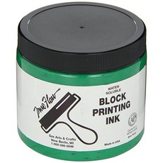 Sax-1299771 True Flow Water Soluble Block Printing Ink - 16-oz. Jar - Green