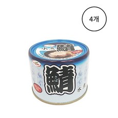 텐쵸식품 고등어 물조림 EO캔, 4개, 200g