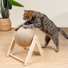 AINI 고양이 심플튼튼한 V형(L형) 스크래쳐 볼, 1개