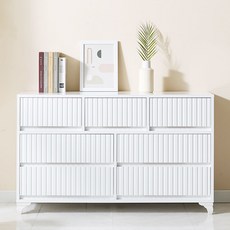 비스킷 템바보드 3단 와이드 옷 서랍장 1200, 비스킷 와이드 서랍장, 화이트