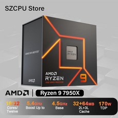 AMD 라이젠 9 7950X R9 7950X 4.5 GHz 16 코어 32 CPU L3 = 64M 100 000000514 소켓 AM5 선풍기 없는 박, 01 CHINA - 7950x