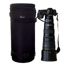 망원렌즈 케이스 수납 파우치 대포렌즈 가방 커버백 수납함 A7 SLR BL 0002 배낭, 블랙-니콘Z9+Z600F6.3 적용, 1개