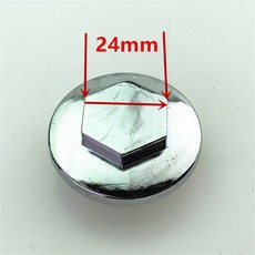 오토바이 오일 드레인 나사 커버 스쿠터 모페드 오일 캡 Gy6, 2) 24mm