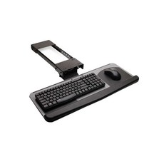 책상밑 키보드 서랍 슬라이딩 레일 거치대 언더레일 마우스, 75x25CM화이트360회전높이조절