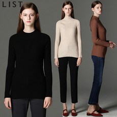 [리스트.] [리스트(LIST)] 도로시 리브드 모크넥 니트 (택가격:108000원)