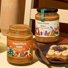 땅콩100% 슈퍼너츠 피넛버터 크런치 460g + 스무스 460g