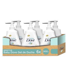 Baby Dove Gel Bath 민감한 수분 머리부터 발끝까지 400ml - 6개 팩: 2400ml, 13.5 Ounce (Pack of 6)
