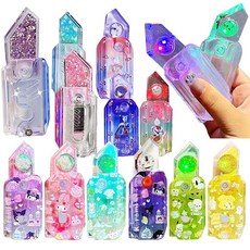 3D 당근칼 led 투명 글리터 캐릭터 피젯 토이 나이프 돌리기 스트레스 해소 틱톡 손 장난감, ps288 산리오글리터