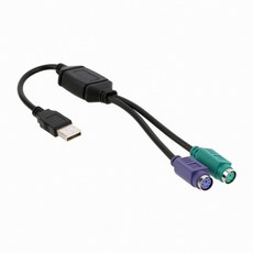 넥스트 USB to PS2 변환케이블 NEXT-KVMPS2 (0.3m), 1