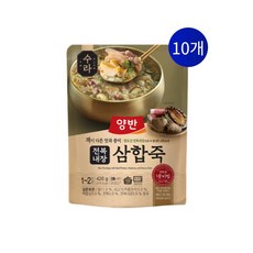 양반 동원 수라 완도 전복내장 삼합죽, 420g, 10개