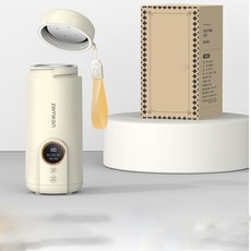 보온병 전기포트 휴대용 보온 전자동 전기포트, 아이보리, 316