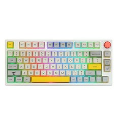 EPOMAKER-TH80 프로 75% 핫 스왑 가능 RGB 2.4Ghz/블루투스 5.0/유선 기계식 키보드 MDA PBT 키캡 노브 컨트롤 ANSI ISO, Gateron Pro Black, Monet ISO