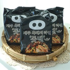 제주 흑돼지 라면 돗멘 봉지라면 108g X 12개입 특산물 기념품, 04.딱멘 4개 + 돗멘 8개