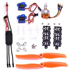 FPVKing RC 2212 2200KV Brushless Motor + SG90 9G Micro Servo + New 30A ESC Electric Speed Controlle, One Color_One Size, One Color, 상세 설명 참조0