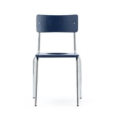 VBLK [L&C stendal] Comeback 041 Chair - Blue/Chrome frame, Blue/Chrome frame 